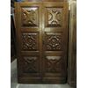 ptci269 door with 2 doors in walnut ep 600 dim 128x203 cm