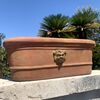 VASO IN TERRACOTTA CON MASCHERONE