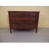 Louis XVI style walnut chest of drawers with threading, 19th century, cm L111xW55xH85