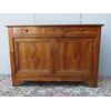 Restored 19th-century walnut sideboard with two doors and three drawers, dimensions: L150xW54xH103 cm