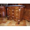 EMPIRE STYLE WALNUT VENEERED CHEST OF DRAWERS, 19TH CENTURY