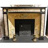chm250 camino direttorio marmo nero con intarsi beige