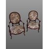 Pair of antique wooden chairs, antique French