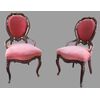 French Pair of armchairs in mahogany, antique armchairs