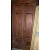 pts485 n. 6 porte con telaio in noce, mis. max 136 x h 261