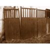 ptn186 cancello in legno da scuderia, mis.larg.cm 447 x 224