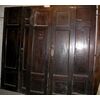 pts515 n.3 porte in noce   rombi,  epoca primi '800  mis. h cm 240 x larg. cm 120