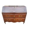 Precious and unique Louis XV Parmigiana walnut flap desk