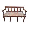 Graceful and elegant Empire-Charles X style walnut sofa, from the Emilia region.