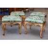4 gilded and lacquered wooden benches from the 18th century