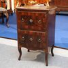 Walnut bedside table, Italian origin, 18th century.