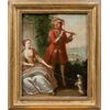French painter (18th century) - Flute player and dog.