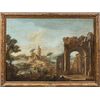 Francesco Battaglioli (Modena 1710 ca. - Venice post 1796) - Architectural capriccio with figures.