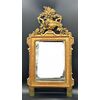 Gilded Wooden Wall Mirror with Floral Decoration – Napoleon III.
