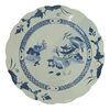 LARGE WHITE AND BLUE PLATE - CHINA - 18TH CENTURY (NANKING CARGO)