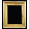 Antique Neapolitan Empire frame in gilded and carved wood, dating back to the first decade of the 19th century.