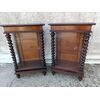 Pair of display cabinets