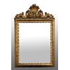 Antique Louis XVI Neapolitan mirror in carved and gilded wood. 18th century period.