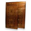 PTS640 - N. 2 doors with inlaid pastille decorations, including frame, dating back to the first half of the 19th century, clear dimensions cm W 88 x H 197