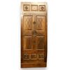 PTI428 - Walnut door with carved panels, ethnic, 19th century, dimensions cm W 80 x H 197
