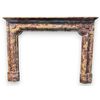 CHM898 - Elegant antique polychrome marble fireplace, 19th century, dimensions cm W 150 x H 110 x D 41