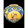 Majolica 'spherical' vase. Gesualdo di Bartolo manufacture. Caltagirone.