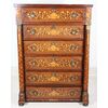 Empire style inlaid chest of drawers. Holland, first half of the 19th century.