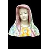Busto di Madonna in maiolica.Minghetti,Bologna.