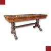 CARLO X STYLE WALNUT WRITING TABLE, EARLY 19TH CENTURY