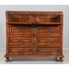 Walnut cabinet with writing desk. Lombardy 17th century