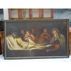 Monumentale dipinto olio tela datato 1751 scuola spagnola Deposizione di Cristo