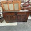 Antique 17th century oak chest. Carved. Dimensions 166 x 58 h 78 cm