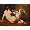 Leda and the Swan, 18th-century French Painter