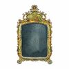 Small mirror in carved, lacquered and painted wood. Venice, 18th century.