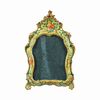 Carved, lacquered and painted wooden mirror. Venice, 18th century.