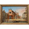 Pittore veneziano (XIX sec.) - Venezia, veduta del campo Santi Giovanni e Paolo.