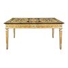Large carved and painted wooden writing desk. Italy, 19th-20th century.