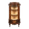 Showcase veneered in various woods. France, late 19th century.