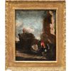 Roman painter (18th century) - Landscape with travelers.
