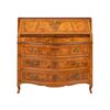 Walnut drop-front chest of drawers. Venice, second half of the 18th century.