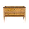 Chest of drawers in lacquered wood painted with faux burr. Tuscany, late 18th century.