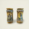 
Coppia di Albarelli in Maiolica Siciliana XIX secolo