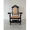 Louis XV walnut armchair. Bologna, first half of the 18th century