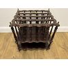 19th-century walnut magazine rack