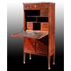 Rosewood veneer and inlaid secretary desk, France, late 18th century
