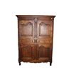 Elegant French solid oak wardrobe - late 19th century, Provençal style
