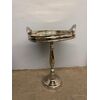 Vintage ship's tray table, in chrome metal, 68x47cm. Very good condition.