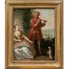 French painter (18th century) - Flute player and dog.