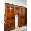 Lombard Carlo X style over-door bookcase from the 19th century. Restored