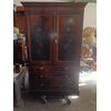 Elegant 19th-century English painted wardrobe